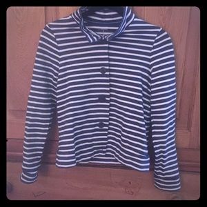 Girls LANDS END knit jacket size M and 100% cotton